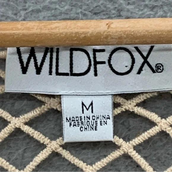 Wildfox Women’s M Crochet Floral Beige Green Embroidered Top Blouse See Through - Picture 2 of 10